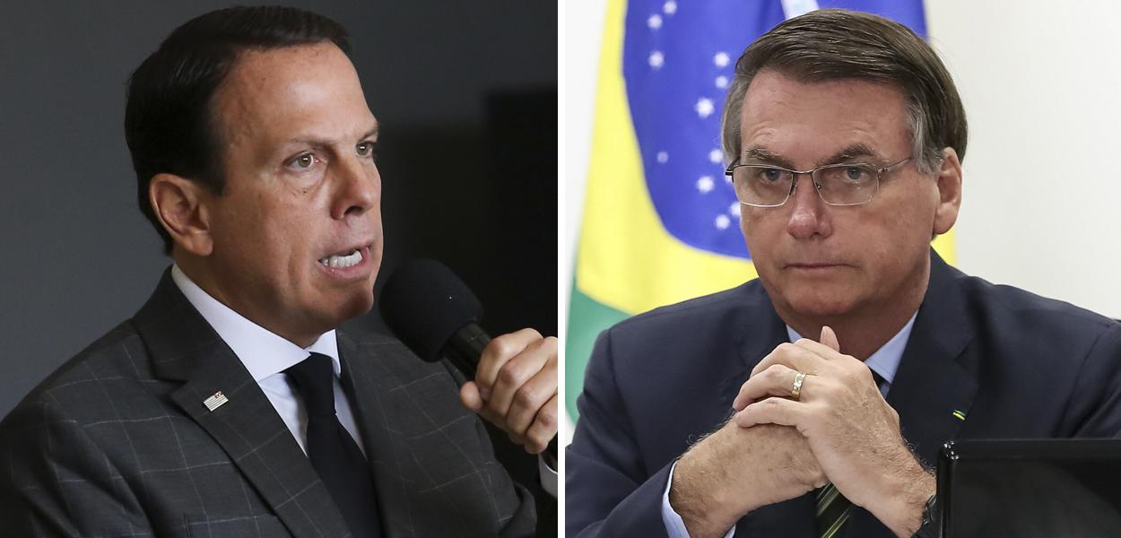 João Doria e Jair Bolsonaro