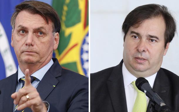 Rodrigo Maia e Jair Bolsonaro