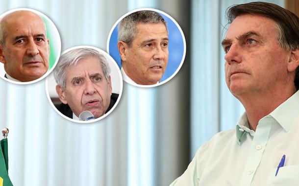 Luiz Eduardo Ramos, General Heleno, General Braga Netto e Jair Bolsonaro