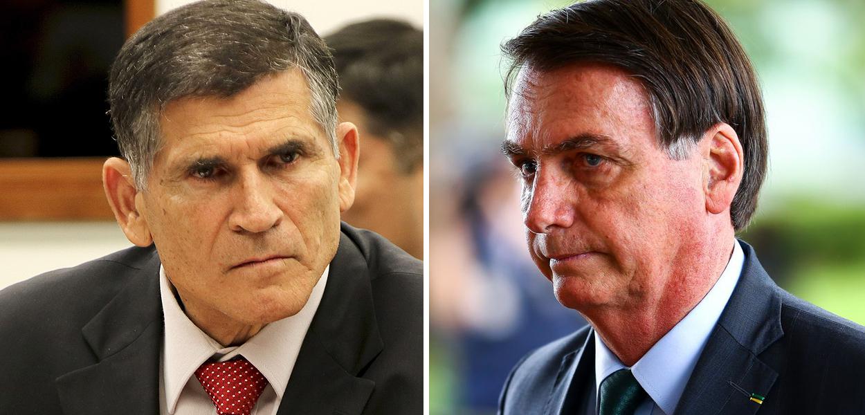 Santos Cruz e Bolsonaro