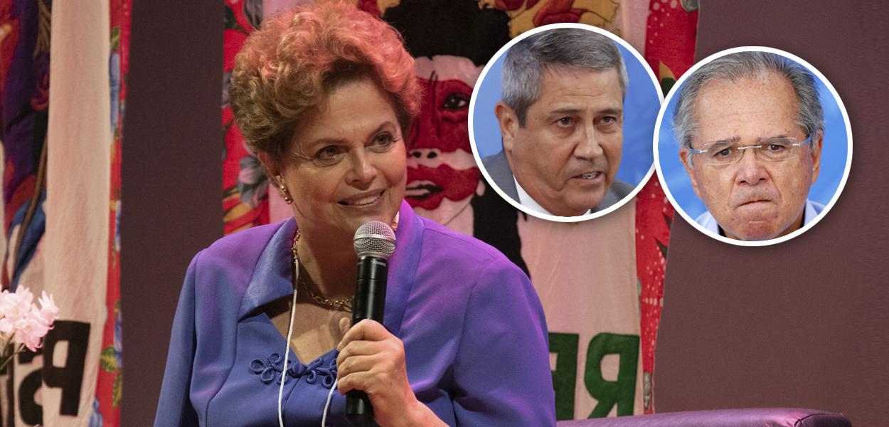 Dilma Rousseff, General Braga Netto e Paulo Guedes