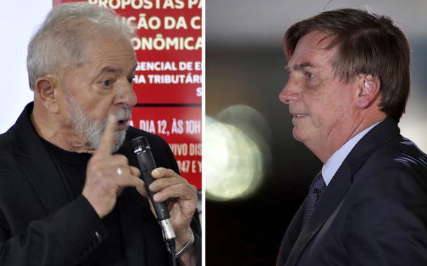 Lula e Jair Bolsonaro