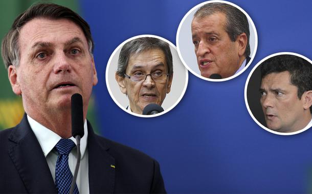 Jair Bolsonaro, Roberto Jefferson, Valdemar Costa Neto e Sérgio Moro