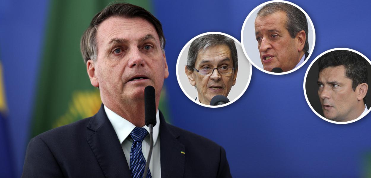 Jair Bolsonaro, Roberto Jefferson, Valdemar Costa Neto e Sérgio Moro