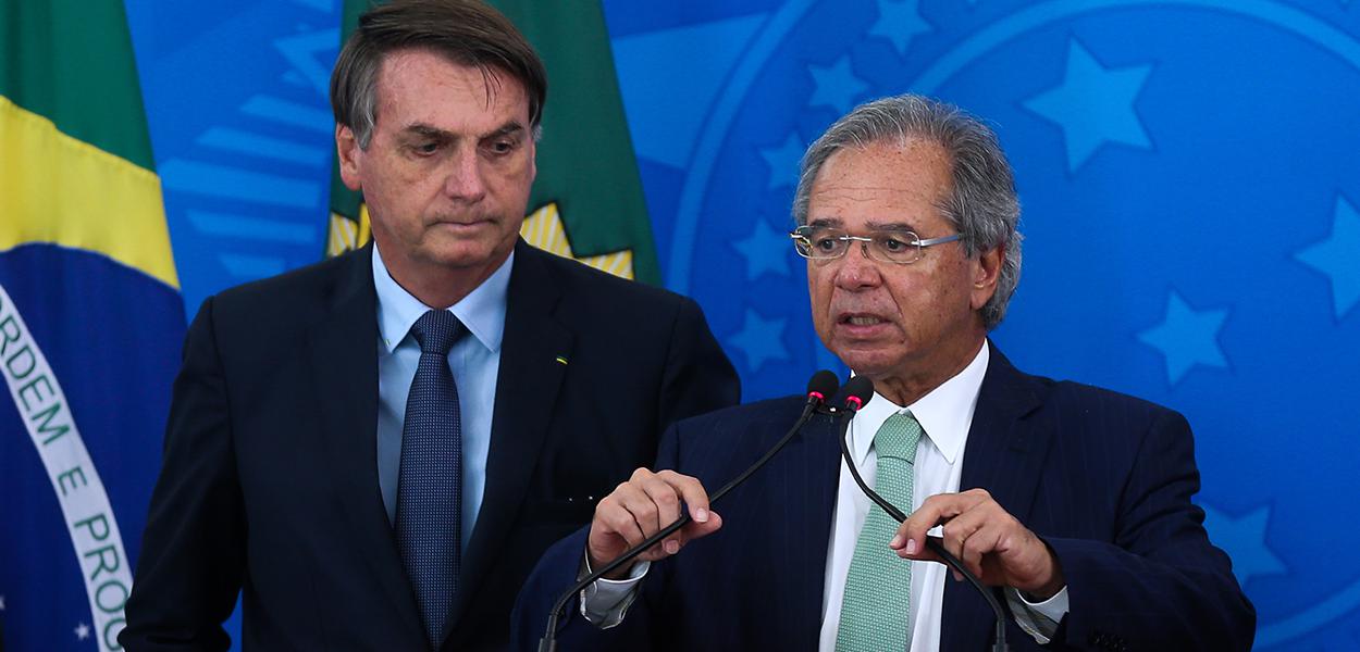 Jair Bolsonaro e Paulo Guedes