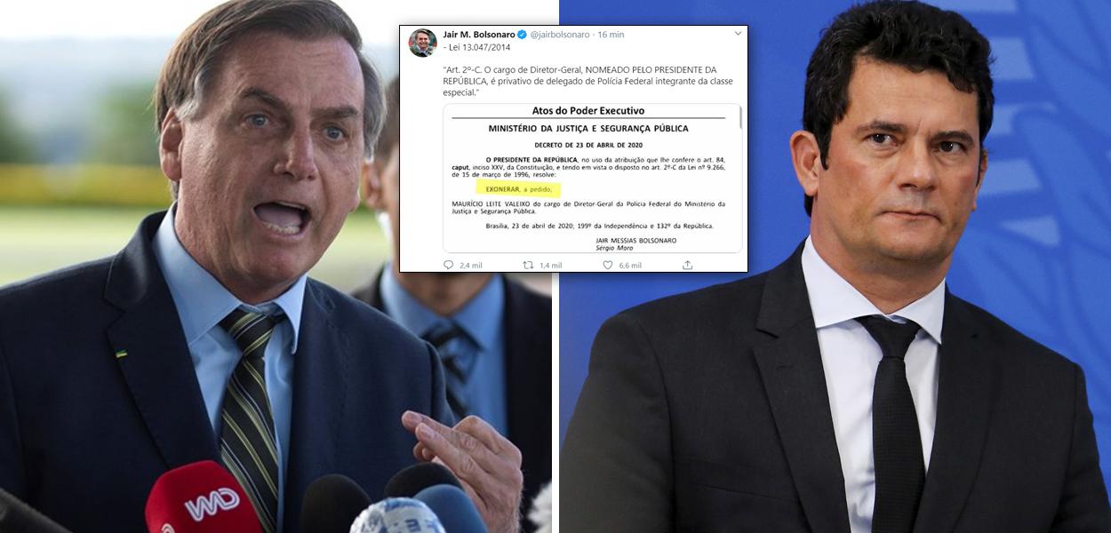 Jair Bolsonaro e Sérgio Moro