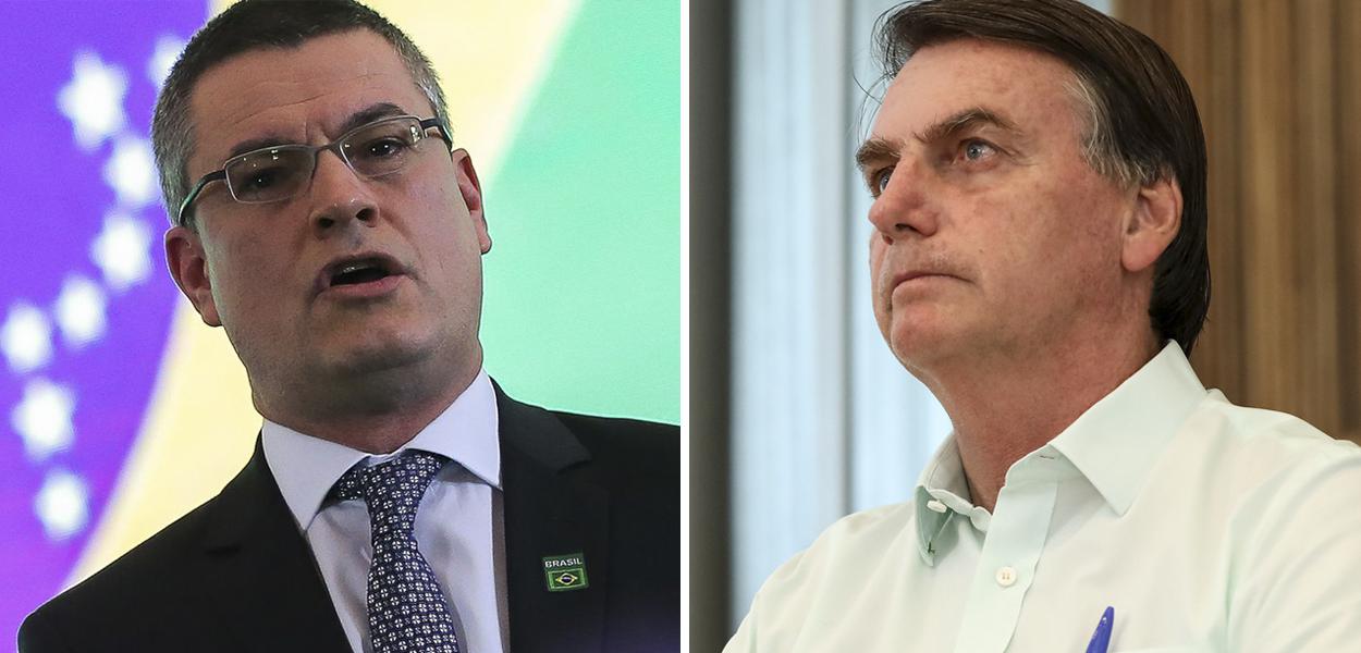 Maurício Valeixo e Jair Bolsonaro