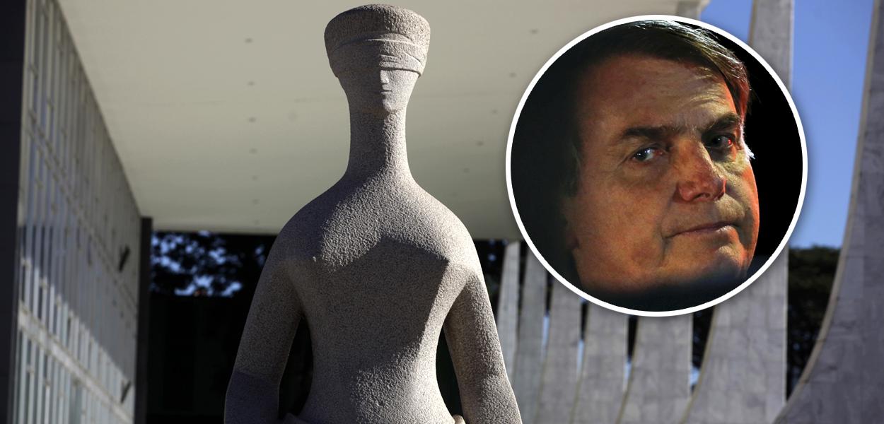 Fachada do STF; Jair Bolsonaro