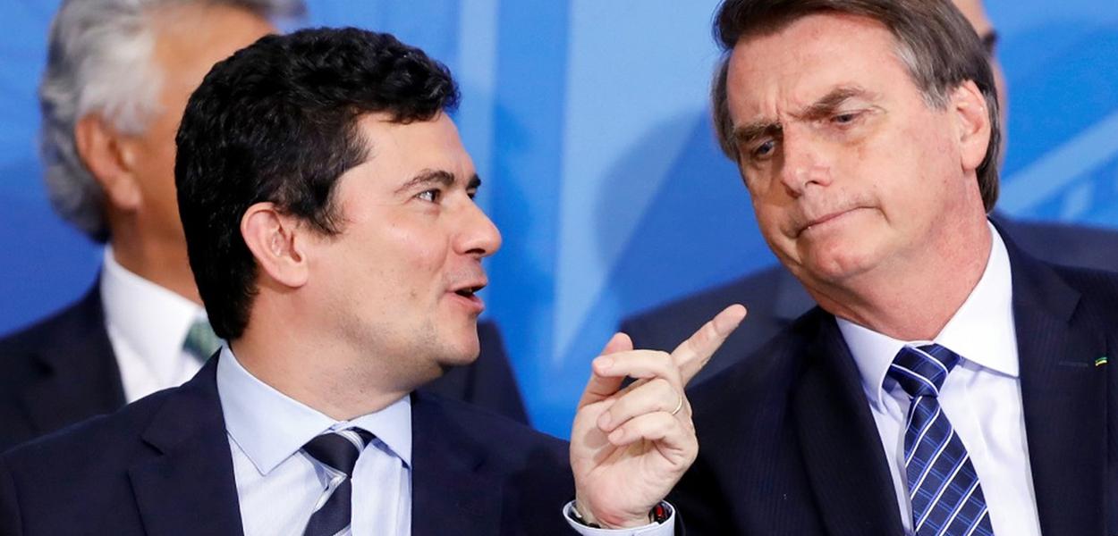 Sérgio Moro e Jair Bolsonaro