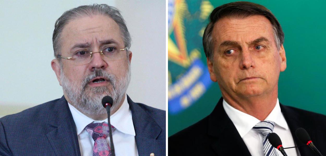 Augusto Aras e Jair Bolsonaro