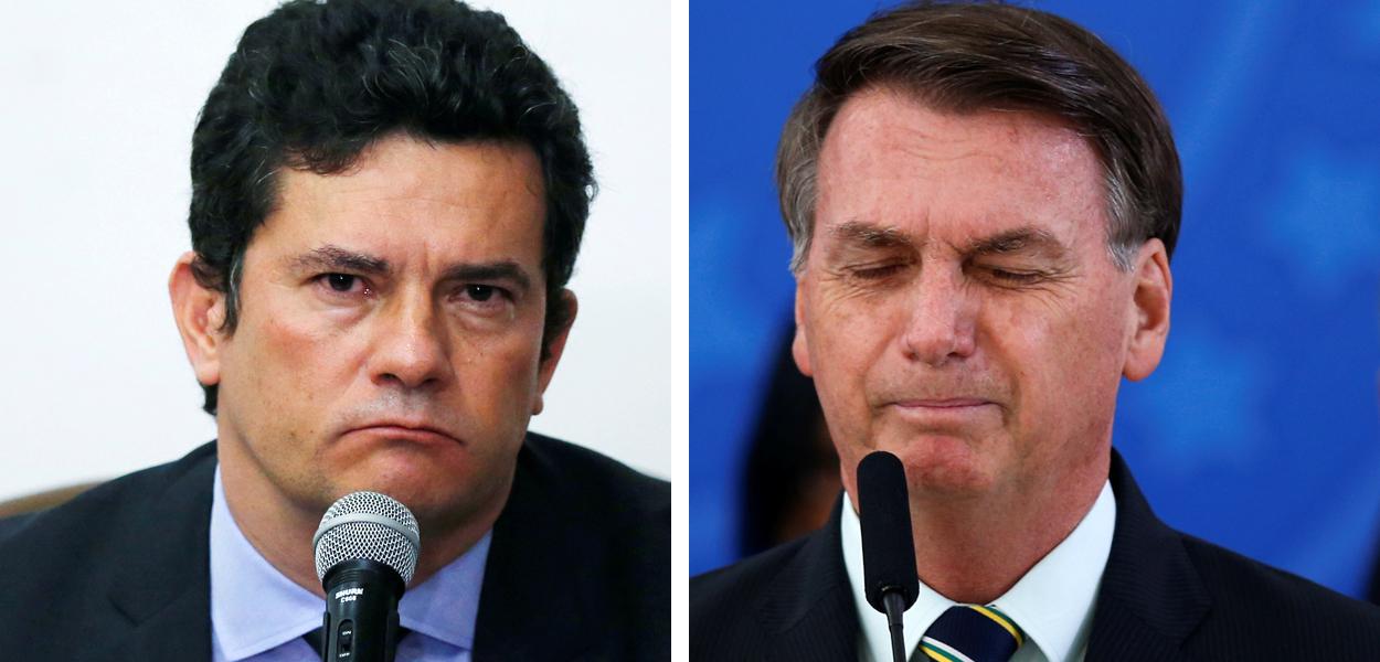 Moro e Bolsonaro.