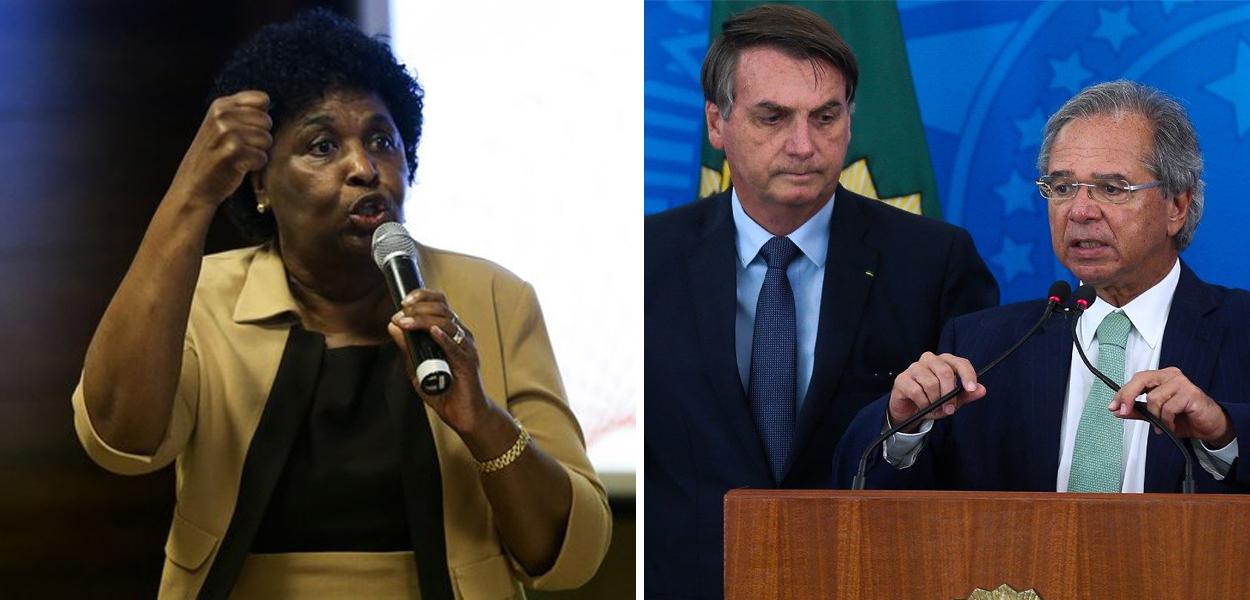 Benedita da Silva, Jair Bolsonaro e Paulo Guedes