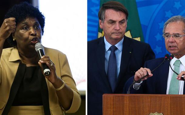 Benedita da Silva, Jair Bolsonaro e Paulo Guedes