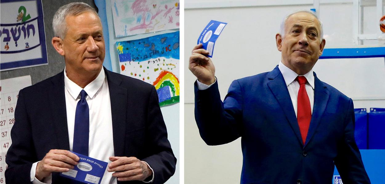 Benny Gantz e Benjamin Netanyahu