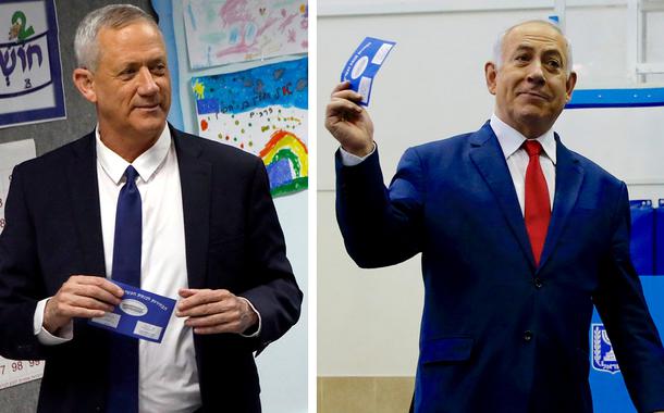 Benny Gantz e Benjamin Netanyahu