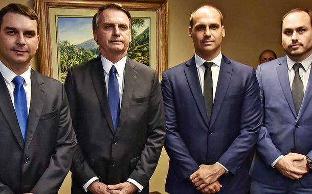 Flávio, Jair, Eduardo e Carlos Bolsonaro