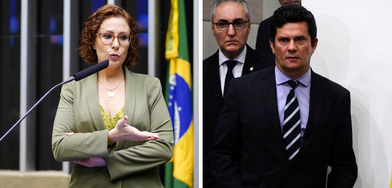 Carla Zambelli e Sérgio Moro