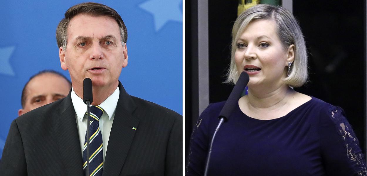 Jair Bolsonaro e Joice Hasselmann