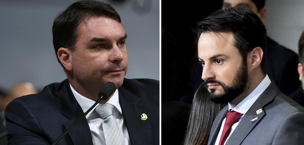 Flávio Bolsnaro e Felipe Cruz Pedri