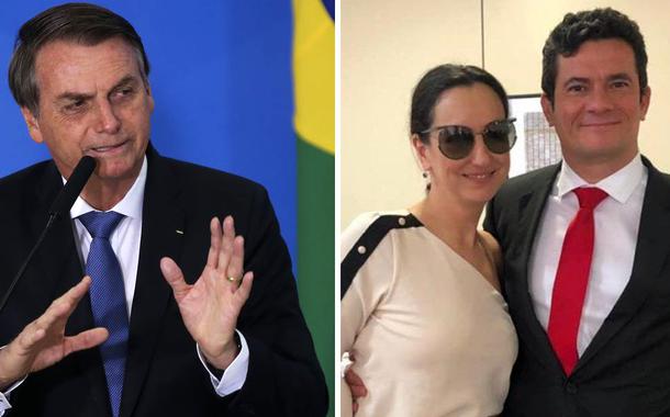 Jair Bolsonaro, Rosângela Moro e Sergio Moro