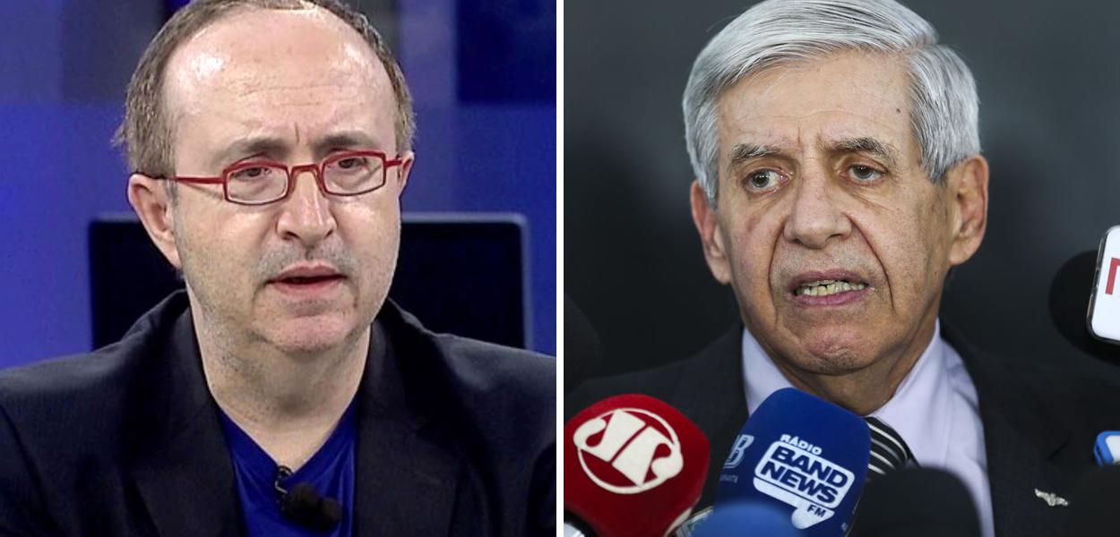 Reinaldo Azevedo e Augusto Heleno