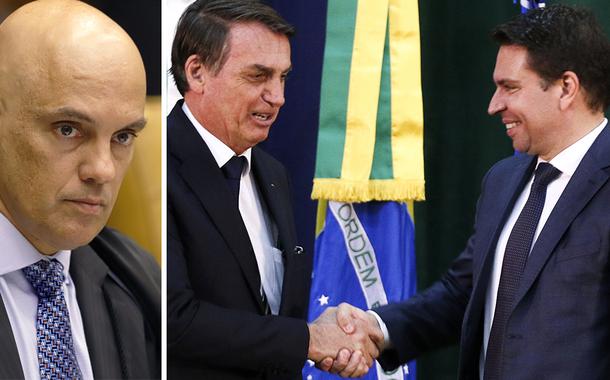 Alexandre de Moraes, Jair Bolsonaro e Alexandre Ramagem