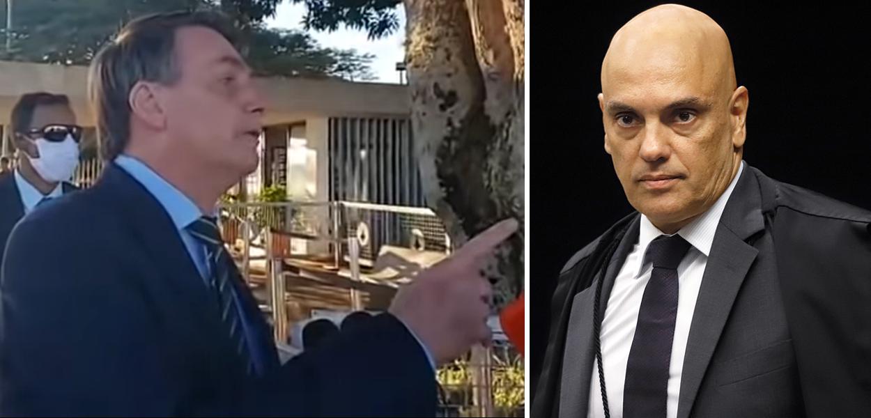 Jair Bolsonaro e Alexandre de Moraes