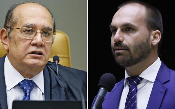 Gilmar Mendes e Eduardo Bolsonaro