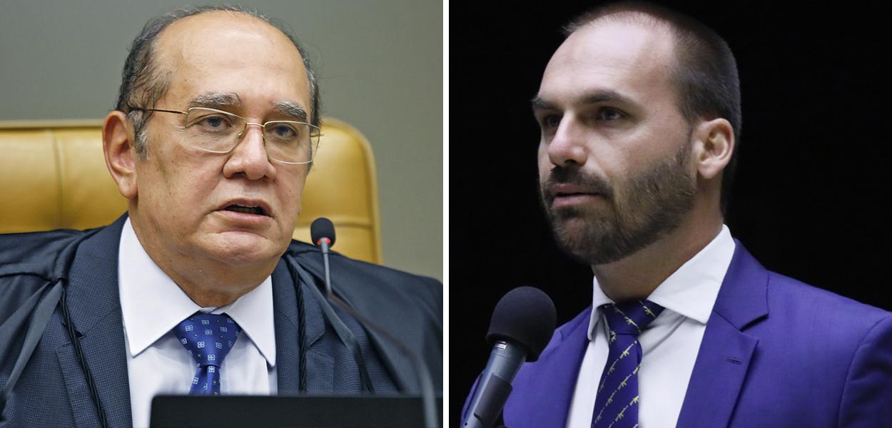 Gilmar Mendes e Eduardo Bolsonaro