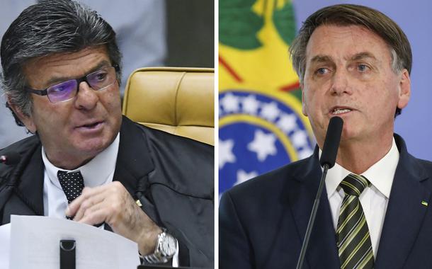 Luiz Fux e Jair Bolsonaro