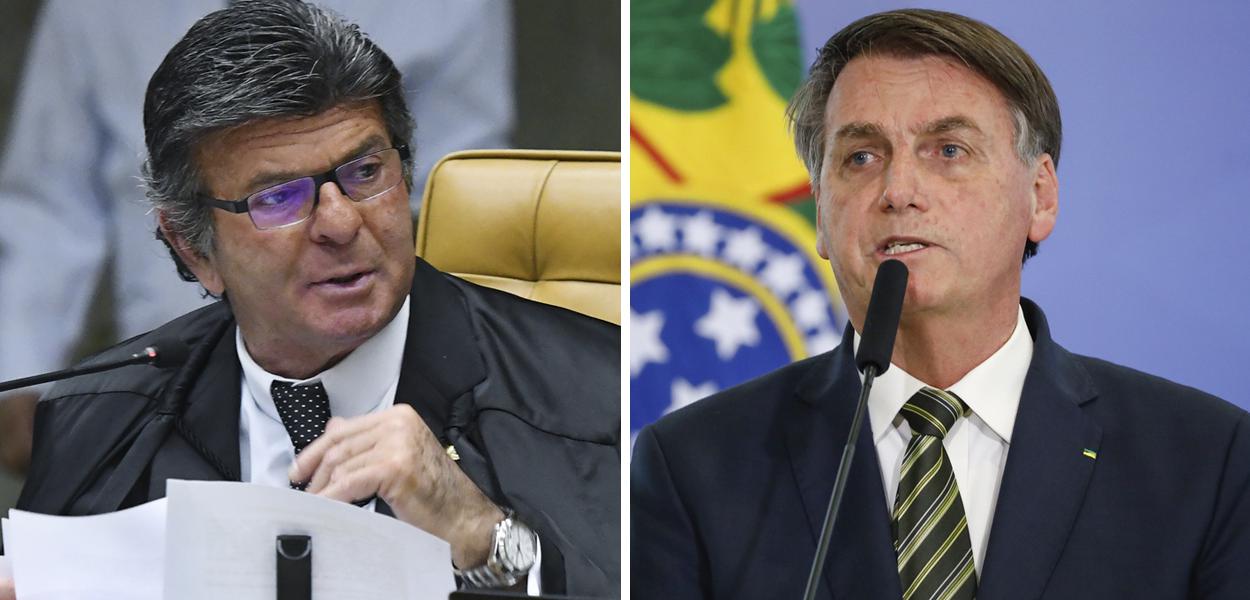 Luiz Fux e Jair Bolsonaro