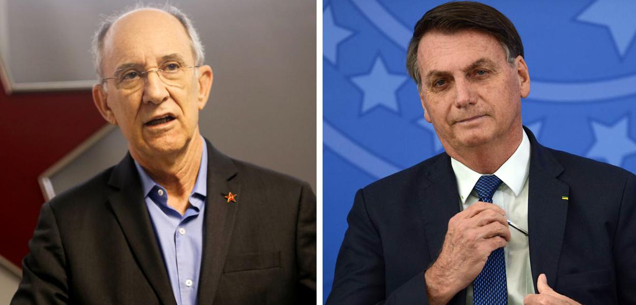 Rui Falcão e Jair Bolsonaro