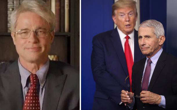 Brad Pitt, Donald Trump e Anthony Fauci