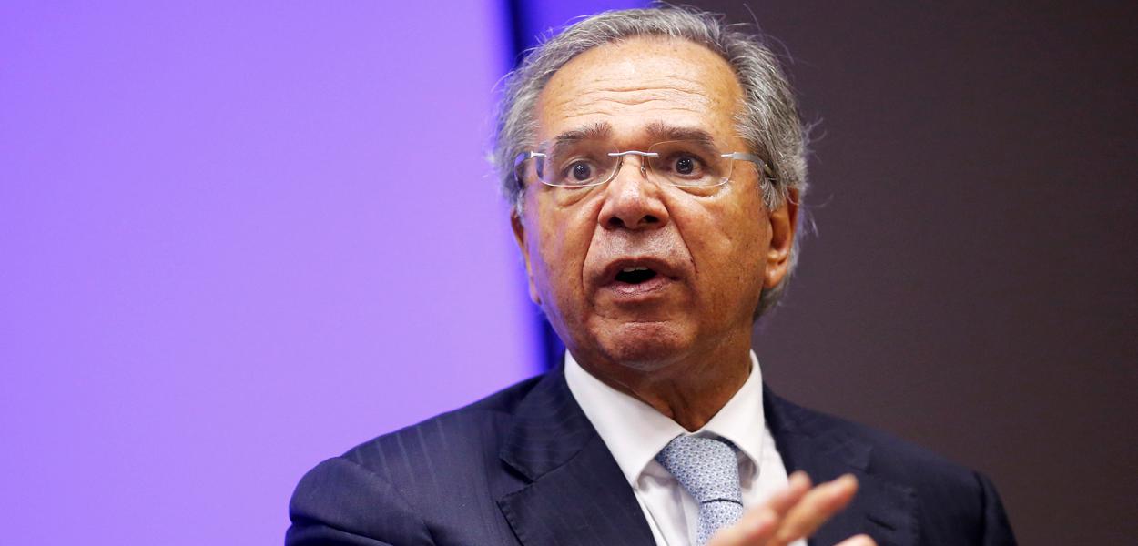 Ministro da Economia, Paulo Guedes, participa de entrevista coletiva 16/01/2020