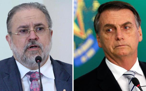 Augusto Aras e Jair Bolsonaro