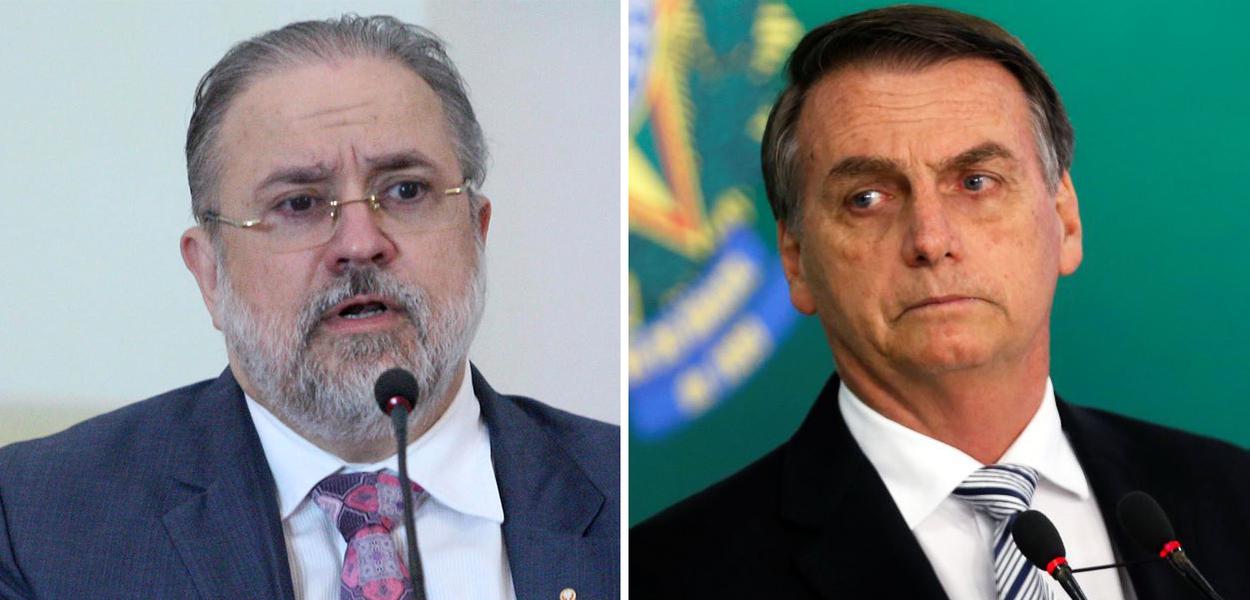 Augusto Aras e Jair Bolsonaro