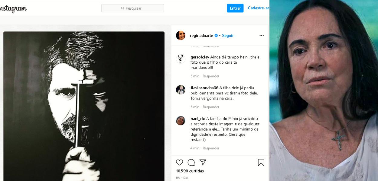 Plínio Marcos e Regina Duarte