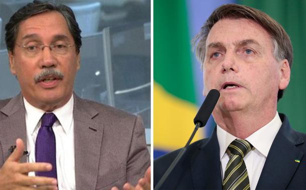 Merval Pereira e Jair Bolsonaro