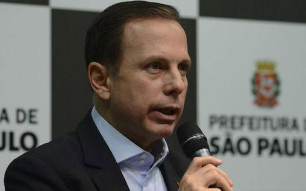O Governador do Estado de São Paulo, João Doria, durante a coletiva de imprensa de combate ao coronavírus.