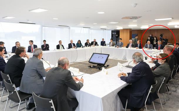 (Brasília - DF, 22/04/2020) Reunião com Vice-Presidente da República, Ministros e Presidentes de Bancos.