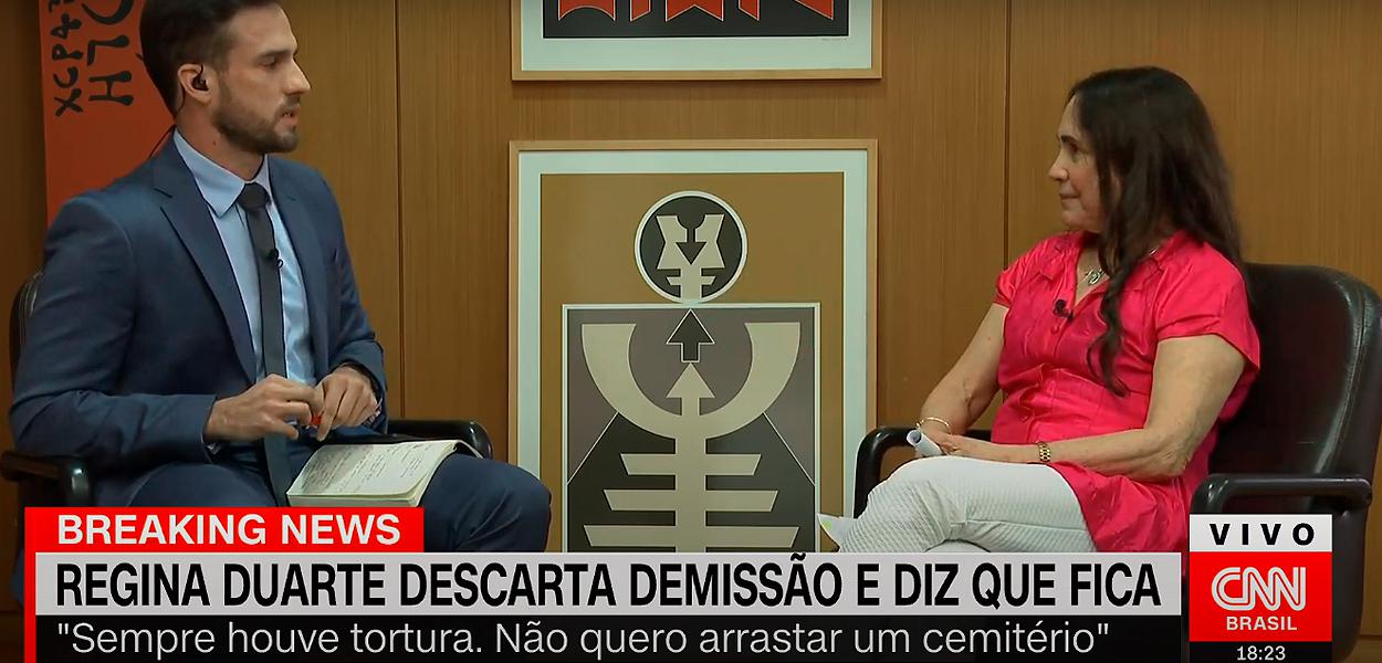 Secretária de Cultura, Regina Duarte