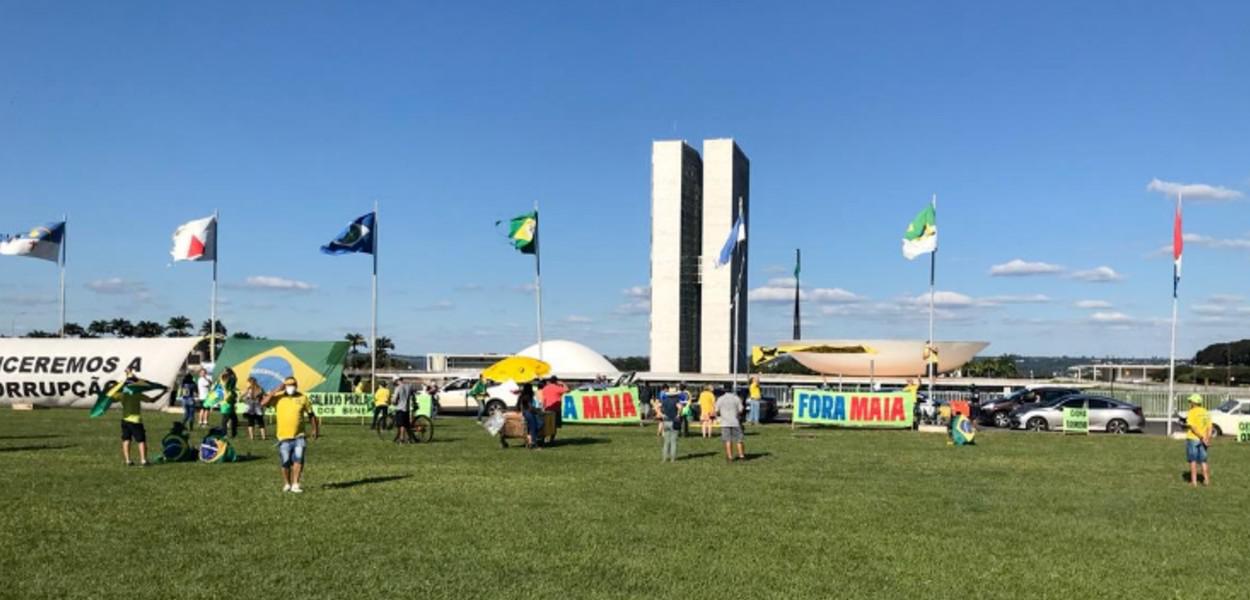 Manifestação em frente ao Congresso Nacional, Brasília