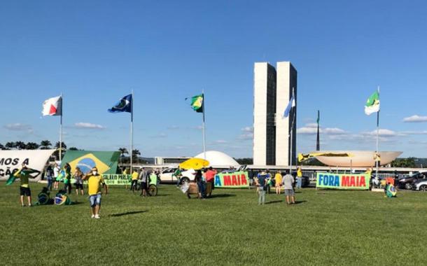 Manifestação em frente ao Congresso Nacional, Brasília