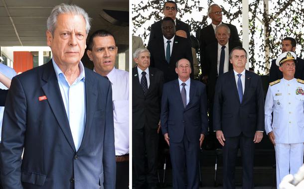 José Dirceu e militares no governo Bolsonaro