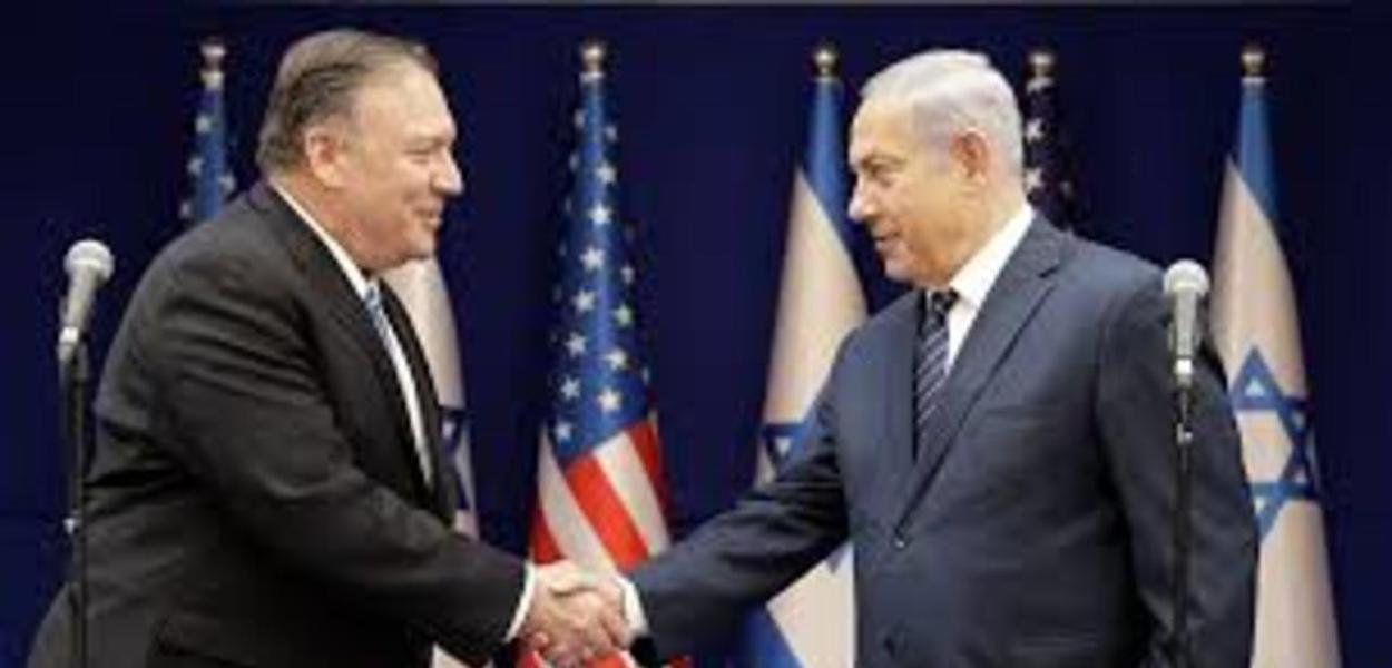 Mike Pompeo e Benjamin Netanyahu