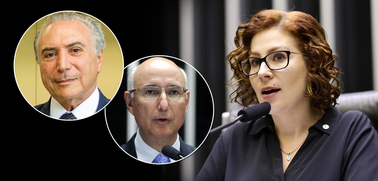 Michel Temer, Ives Gandra Martins Filho e Carla Zambelli