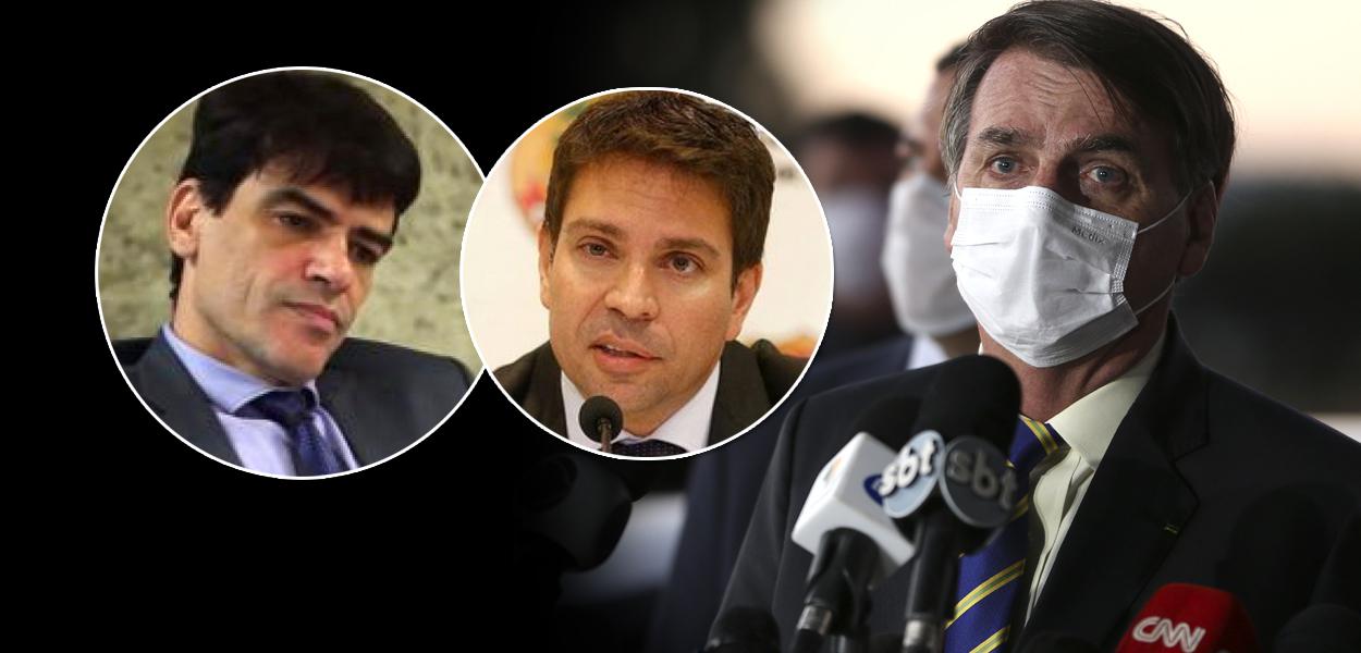 Alexandre Ramagem, Alexandre Saraiva e Jair Bolsonaro