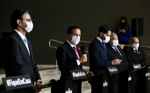 Governador do Estado de São Paulo, João Doria, durante coletiva de imprensa sobre coronavírus.  Local: São Paulo/SP. Data: 13/05/2020