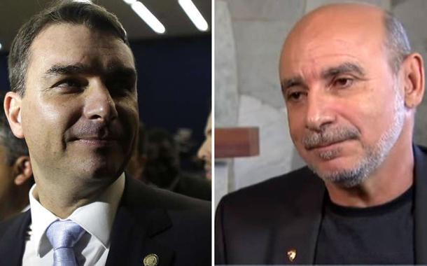 Flávio Bolsonaro e Fabrício Queiroz