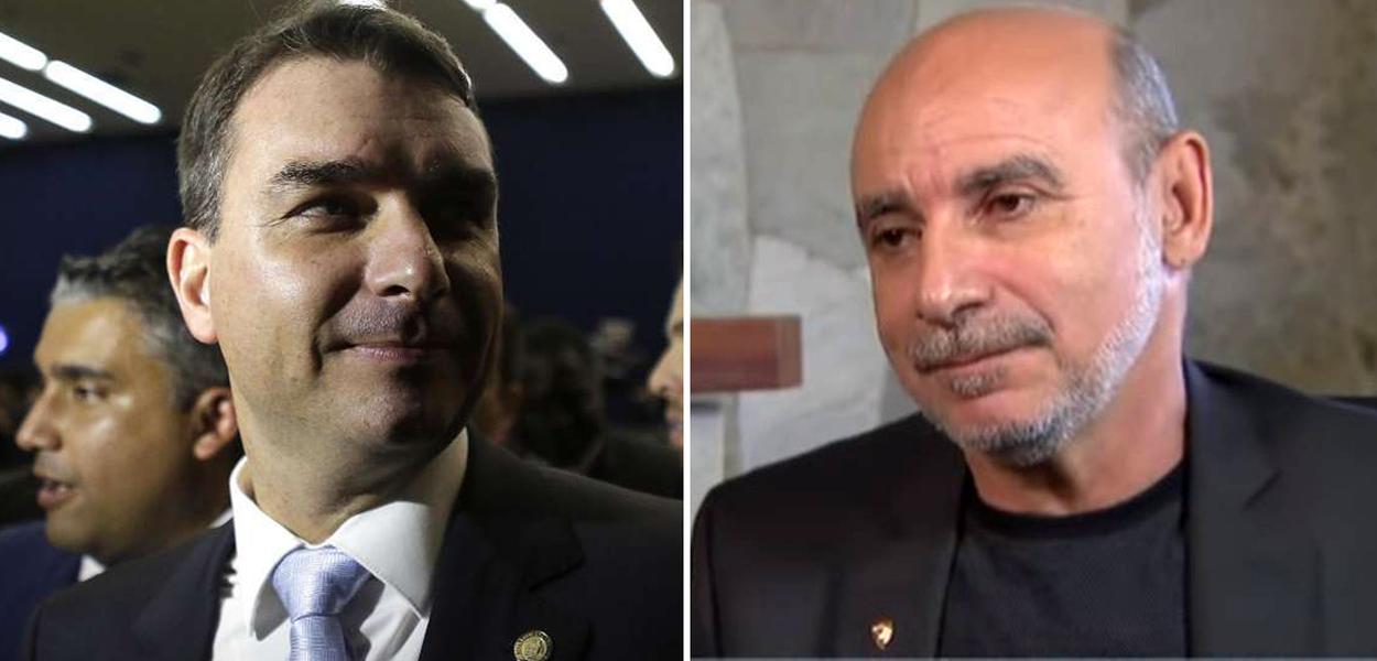 Flávio Bolsonaro e Fabrício Queiroz